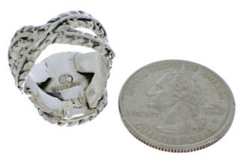 Turquoise Genuine Sterling Silver Ring Size 5-1/4 FX22713